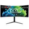 piXL CM34C7 34 Inch Ultrawide Gaming Monitor, 165Hz, 1.5ms, 3440x1440, HDMI, DisplayPort, USB Type-C, USB-B, USB-A x 2, Audio, C