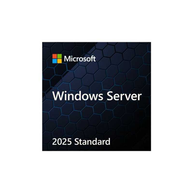 Microsoft Windows Server 2025 Standard, 64-bit, 16 Cores, English, OEM