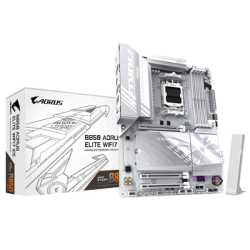 Gigabyte B850 AORUS ELITE WIFI7 ICE AMD AM5 Socket Motherboard, ATX, 4x DDR5 Slots, 3x M.2 Sockets, 2x USB-C Port, Fitted I/O Sh