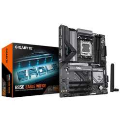 Gigabyte B850 EAGLE WIFI6E AMD AM5 Socket Motherboard, ATX, 4x DDR5 Slots, 3x M.2 Sockets, 2x USB-C Port, Fitted I/O Shield, GbE