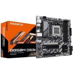 Gigabyte B850M DS3H AMD AM5 Socket Motherboard, Micro-ATX, 4x DDR5 Slots, 2x M.2 Sockets, 2x USB-C Port, 2.5GbE LAN, 2x DisplayP