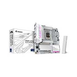 Gigabyte B860M AORUS ELITE WIFI6E ICE Intel 1851 Socket Motherboard, Micro-ATX, 4x DDR5 Slots, 3x M.2 Sockets, 2x USB-C Port, Fi