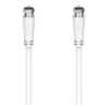 Hama SAT Connection Cable, F-Plug to F-Plug, 90dB, 1.5 Metre, White