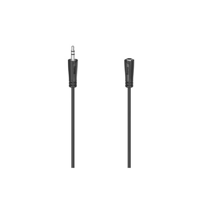 Hama 3.5mm Jack Stereo Cable, Male to Female, 5 Metre