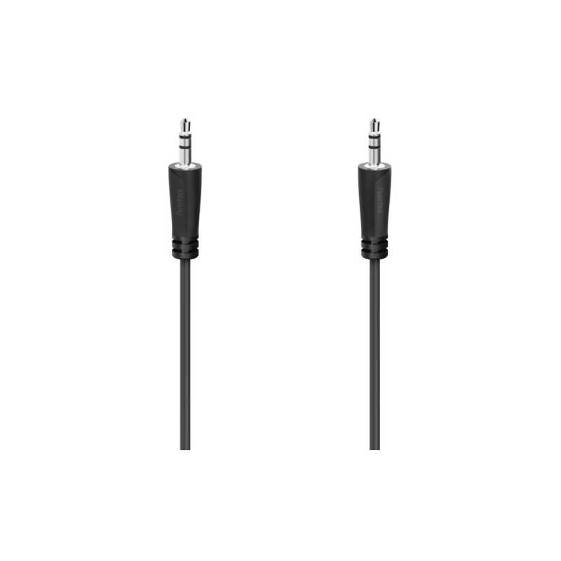Hama 3.5mm Jack Stereo Cable, Male to Male, 1.5 Metre