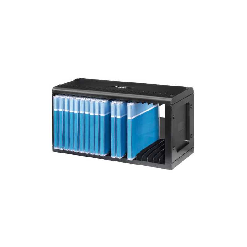 Hama CD/DVD/Blu-Ray Rack, 20 CD Jewel Cases, Wall Mountable, Plastic, Black