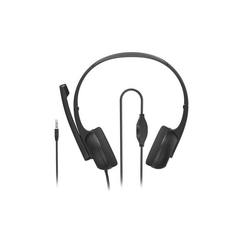 Hama (HS-P150 V2) Ultra-lightweight Headset, 3.5mm Jack, Y-adapter, Padded Ear Pads, Inline Controls