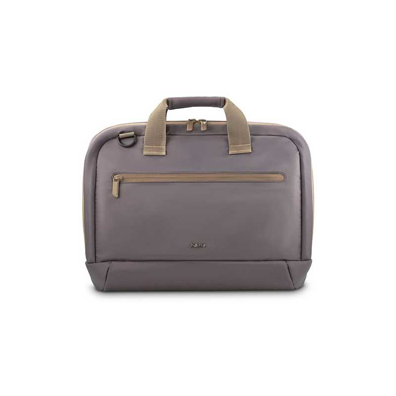 Hama Ultra Lightweight Laptop Bag, Up to 16.2", Padded Compartment, Front Pocket, Trolley Strap, Water-Repellent, Eco-Friendly,