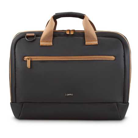 Hama Ultra Lightweight Laptop Bag, Up to 16.2", Padded Compartment, Front Pocket, Trolley Strap, Water-Repellent, Eco-Friendly,