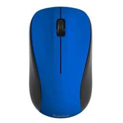 Hama MW-300 V2 Wireless Optical Mouse, 3 Buttons, Quiet, Ambidextrous, Blue/Black