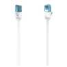 Hama CAT6a Patch Cable, Flat Ribbon, U/UTP Shielded, 5 Metres, White