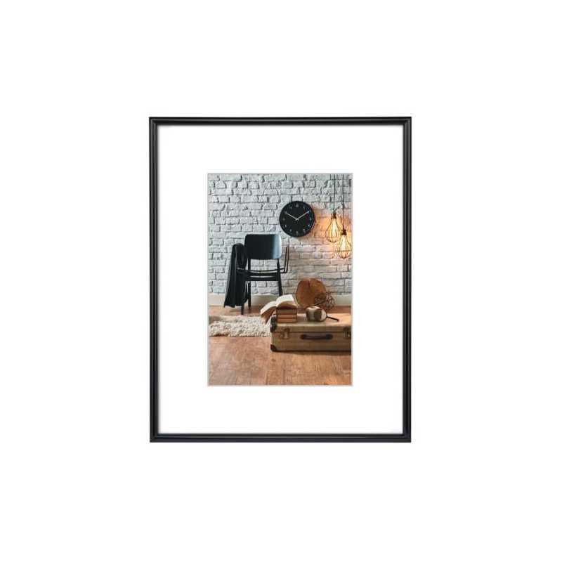 Hama Sevilla Plastic A4 Picture Frame, 15 x 20 cm Pictures, Wall Mount, Black