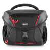 Hama Phoenix 130 Camera Bag, Multiple Pockets, Trolley Strap, Rain Protection Hood, Tripod Holders, Black, 23.5 x 16.5 x 20 cm C