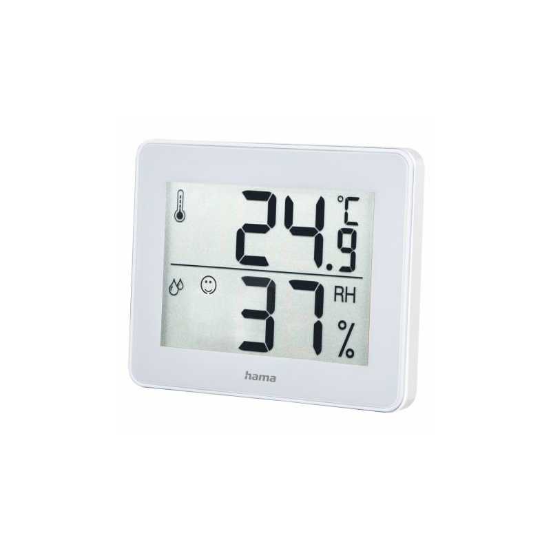 Hama TH-130 Thermo/Hygrometer - Thermometer, Hygrometer, Comfort Indicator, White