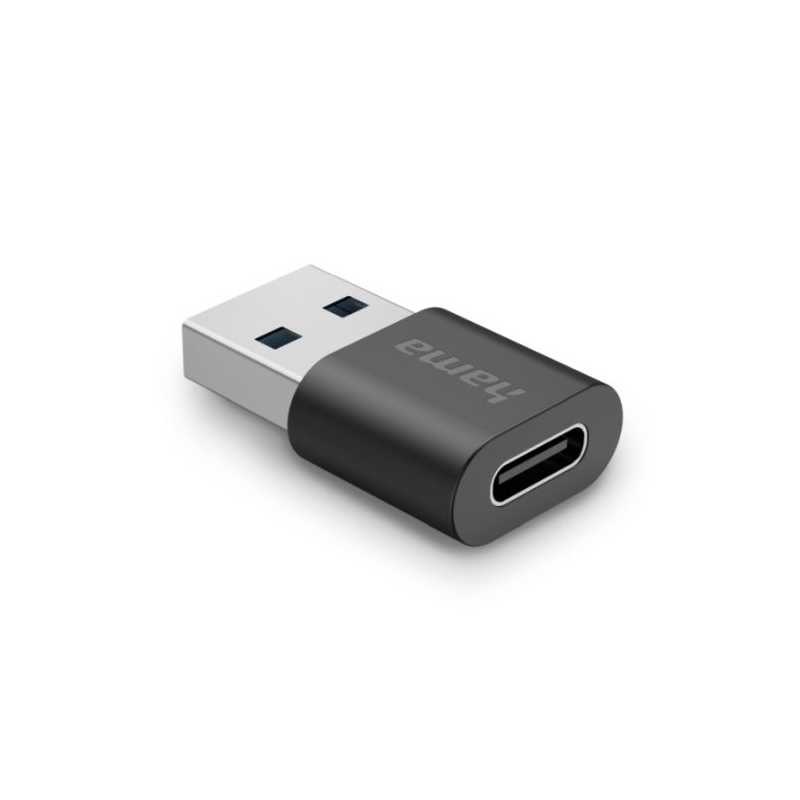 Hama USB-3.2 Gen 2 Adapter, USB-A Male to USB-C Female