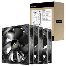 Antec N12 120mm Case Fan, 3 Pack, Hydraulic Bearing, 1200 RPM, Black