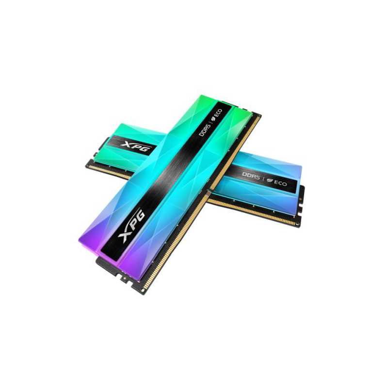 ADATA XPG Lancer Neon RGB 32GB Kit (2 x 16GB), DDR5, 6400MHz, CL32, 1.4V, ECC, PMIC, XMP 3.0, AMD EXPO, DIMM Memory