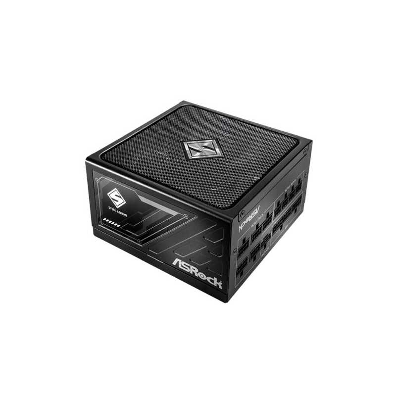 Asrock 1000W Steel Legend SL-1000G PSU, Fully Modular, 80+ Gold, Cybenetics Platinum & Lambda A, ATX 3.1, PCIe 5.1