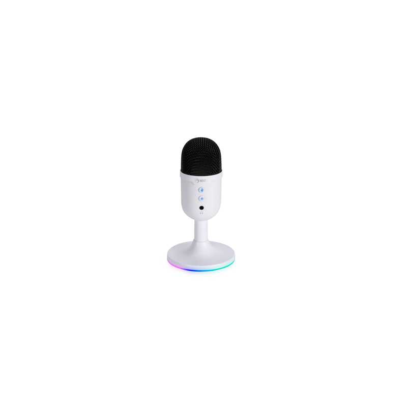 Marvo Scorpion MIC-06 Blast 40 USB RGB Noise Cancelling Wired Microphone (White)