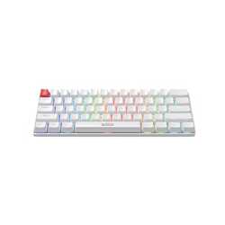 Marvo Scorpion KG933G Saber 61 Wired Mechanical RGB 60% UK Layout Gaming Keyboard (White)