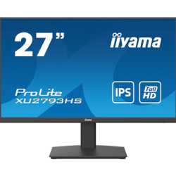 iiyama Prolite XU2793HS-B7 27 inch Frameless IPS Monitor, Full HD, 1ms, HDMI, DisplayPort, 100Hz, Speakers, Black, Internal PSU,