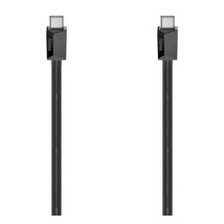 Hama 5Gbps USB-C to USB-C Cable, E-Marker, USB 3.2 Gen1, 5A, 100W, 1.5 Metre, Black