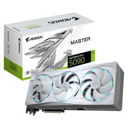 Gigabyte NVIDIA GeForce RTX 5090 AORUS MASTER ICE 32G Graphics Card, 32GB GDDR7, 21760 CUDA Cores, 2655 MHz Core Clock, Triple F