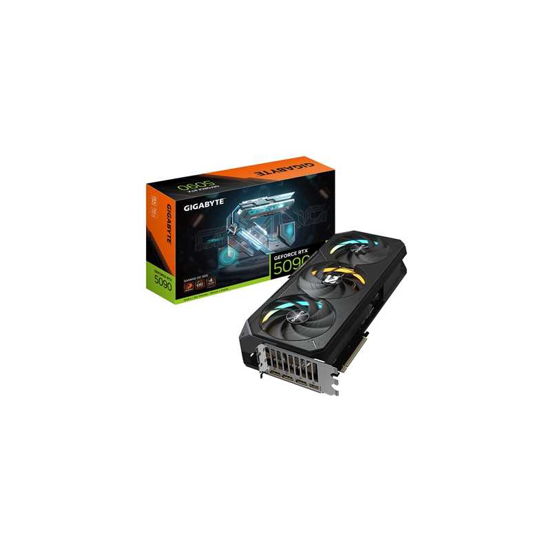 Gigabyte NVIDIA GeForce RTX 5090 GAMING OC 32G Graphics Card, 32GB GDDR7, 21760 CUDA Cores, 2550 MHz Core Clock, Triple Fan, RGB