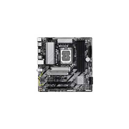 Gigabyte B860M DS3H Intel 1851 Socket Motherboard, Micro-ATX, 4x DDR5 Slots, 2x M.2 Sockets, 1x USB-C Port, 2.5GbE LAN, 2x Displ