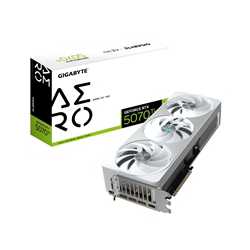 Gigabyte NVIDIA GeForce RTX 5070 Ti AERO OC 16G Graphics Card, 16GB GDDR7, 8960 CUDA Cores, ????? MHz Core Clock, Triple Fan, Wh