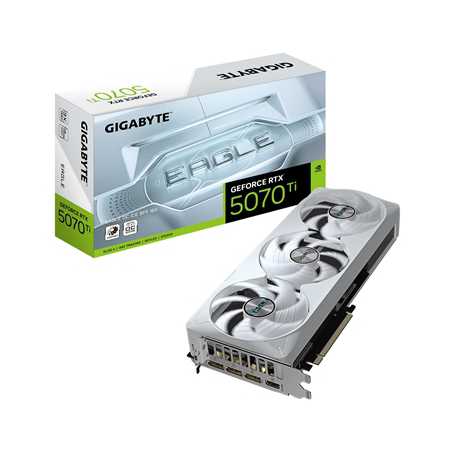 Gigabyte NVIDIA GeForce RTX 5070 Ti EAGLE OC ICE SFF 16G Graphics Card, 16GB GDDR7, 8960 CUDA Cores, ????? MHz Core Clock, Tripl