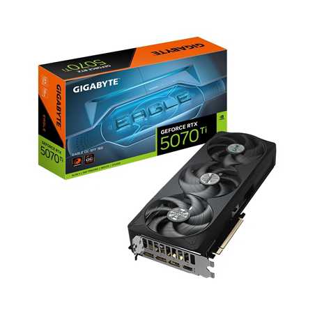 Gigabyte NVIDIA GeForce RTX 5070 Ti EAGLE OC SFF 16G Graphics Card, 16GB GDDR7, 8960 CUDA Cores, ????? MHz Core Clock, Triple Fa