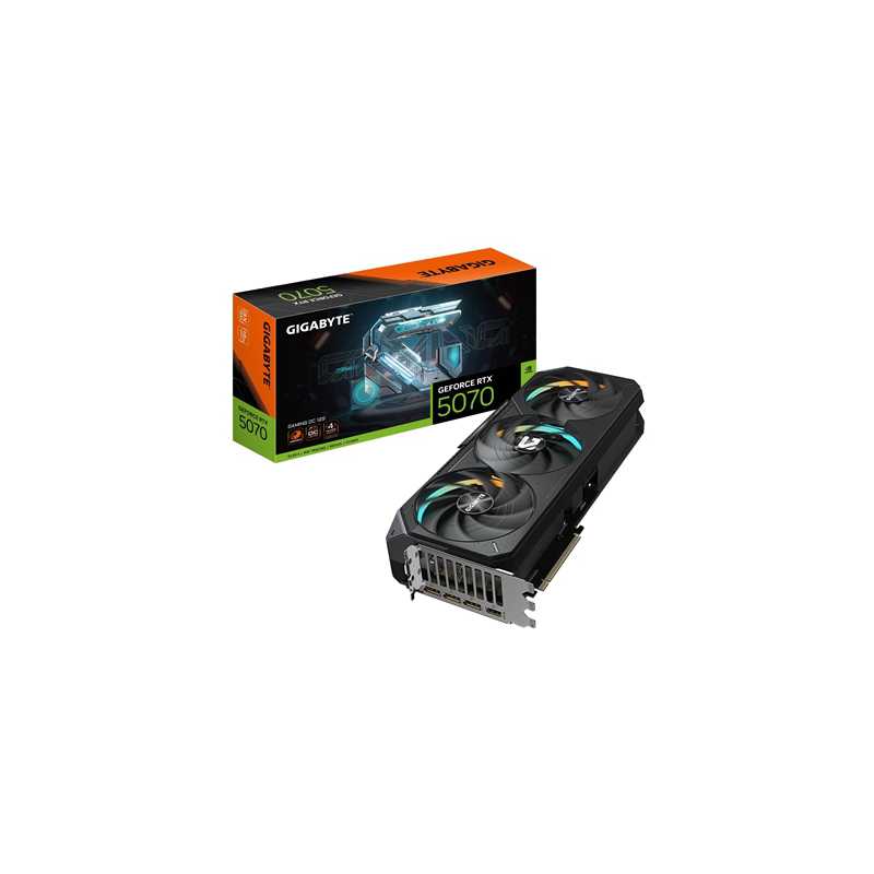 Gigabyte NVIDIA GeForce RTX 5070 Ti GAMING OC 16G Graphics Card, 16GB GDDR7, 8960 CUDA Cores, ????? MHz Core Clock, Triple Fan, 