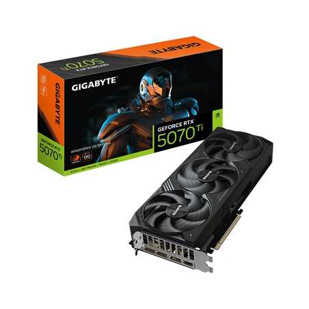 Gigabyte NVIDIA GeForce RTX 5070 Ti WINDFORCE OC SFF 16G Graphics Card, 16GB GDDR7, 8960 CUDA Cores, ????? MHz Core Clock, Tripl