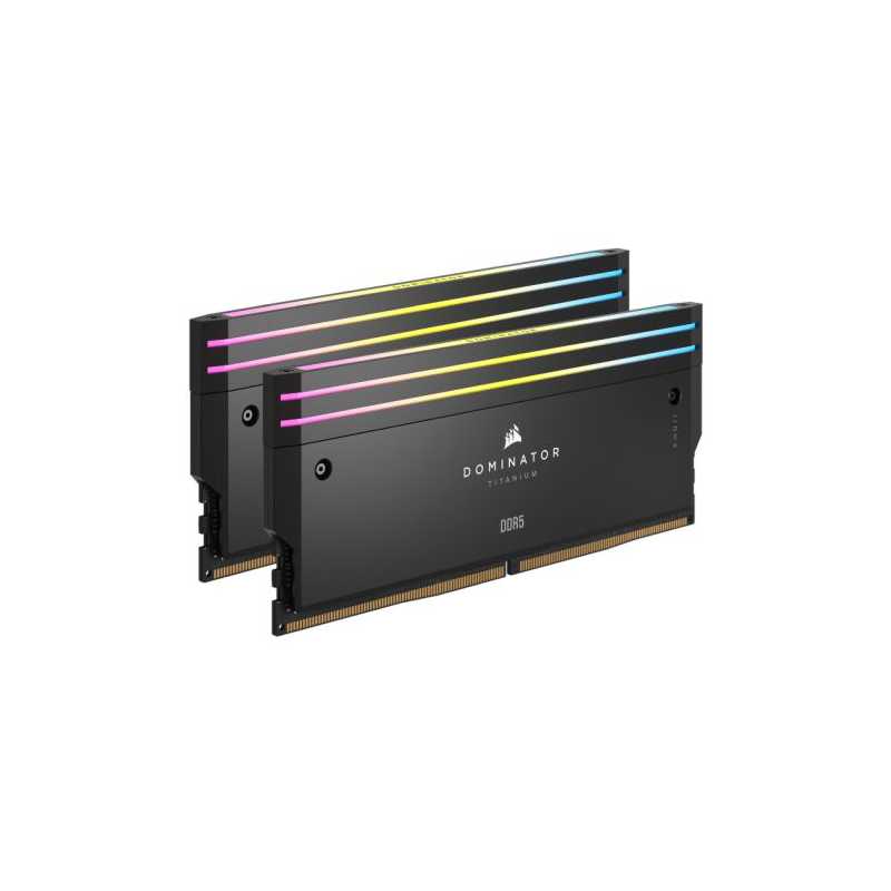 Corsair Dominator Titanium RGB 64GB Kit (2 x 32GB), DDR5, 6600MHz, CL32, 1.4V, XMP 3.0, PMIC, DIMM Memory