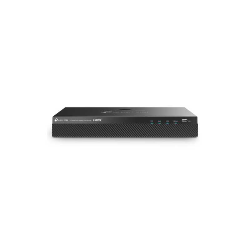 TP-LINK (VIGI NVR2016H-16MP) 16 Channel PoE+ Network Video Recorder, 16-Channel Live View, 4K HDMI Output, 140W PoE Budget, 2x S