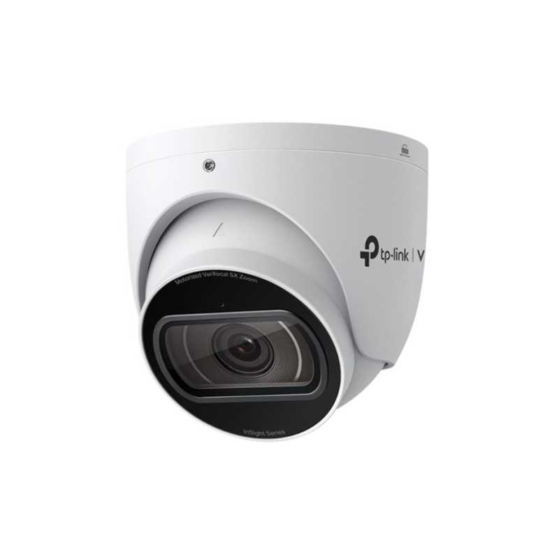 TP-LINK (InSight S445ZI) VIGI 4MP IR Motorized Varifocal Turret Network Camera, 5x Zoom, IP67, PoE, AI Detection/Classification,