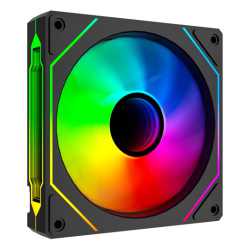 Vida Infinity02 Reverse Blade12cm ARGB PWM Case Fan, Hydraulic Bearing, Infinity Mirror Effect on Centre & Sides, 800-1800 RPM, 