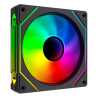 Vida Infinity02 Reverse Blade12cm ARGB PWM Case Fan, Hydraulic Bearing, Infinity Mirror Effect on Centre & Sides, 800-1800 RPM, 