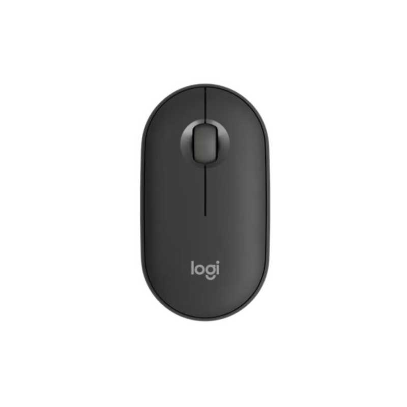 Logitech Pebble Mouse 2 M350s Bluetooth Optical Mouse, Compact, Multi-Pairing, 400-4000 DPI, Ambidextrous, Tonal Graphite