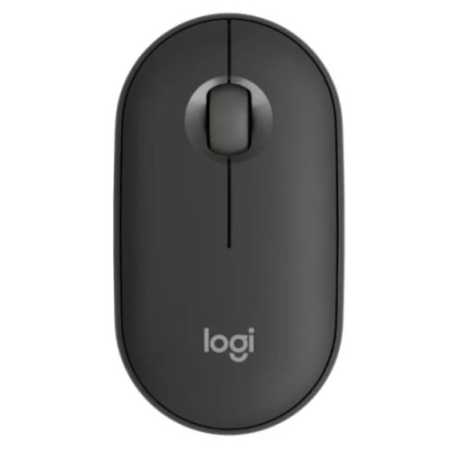 Logitech Pebble Mouse 2 M350s Bluetooth Optical Mouse, Compact, Multi-Pairing, 400-4000 DPI, Ambidextrous, Tonal Graphite