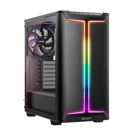 be quiet! Pure Base 501 DX Case, Airflow Window Black, Mid Tower, 2 x USB Type-A, 1 x USB Type-C, 3 x Pure Wings 3 140mm Black P