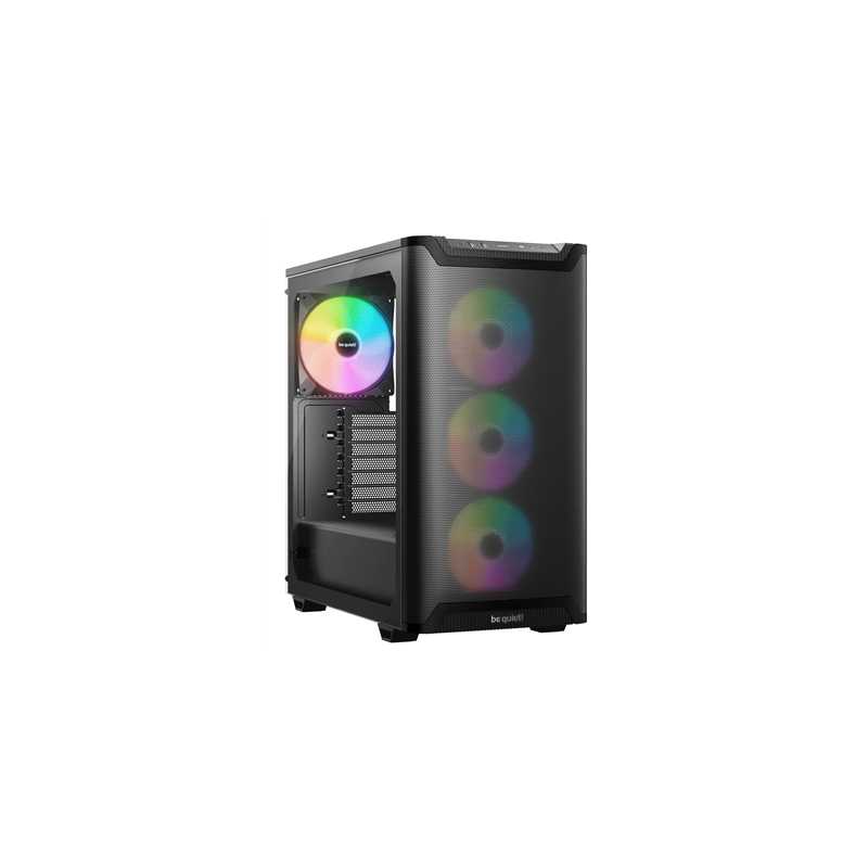 be quiet! Pure Base 501 LX Case, Airflow Window Black, Mid Tower, 2 x USB Type-A, 1 x USB Type-C, 4 x Light Wings LX Black PWM F