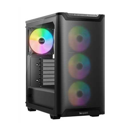 be quiet! Pure Base 501 LX Case, Airflow Window Black, Mid Tower, 2 x USB Type-A, 1 x USB Type-C, 4 x Light Wings LX Black PWM F