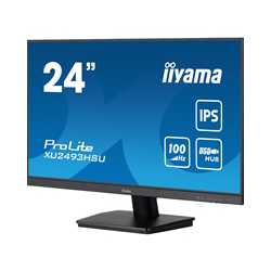 iiyama ProLite XU2493HSU-B7 IPS Monitor - 24 Inch, 1920x1080 Full HD (1080p) @ 100 Hz, 250 cd/m, 1ms, USB-Hub, HDMI, DisplayPort