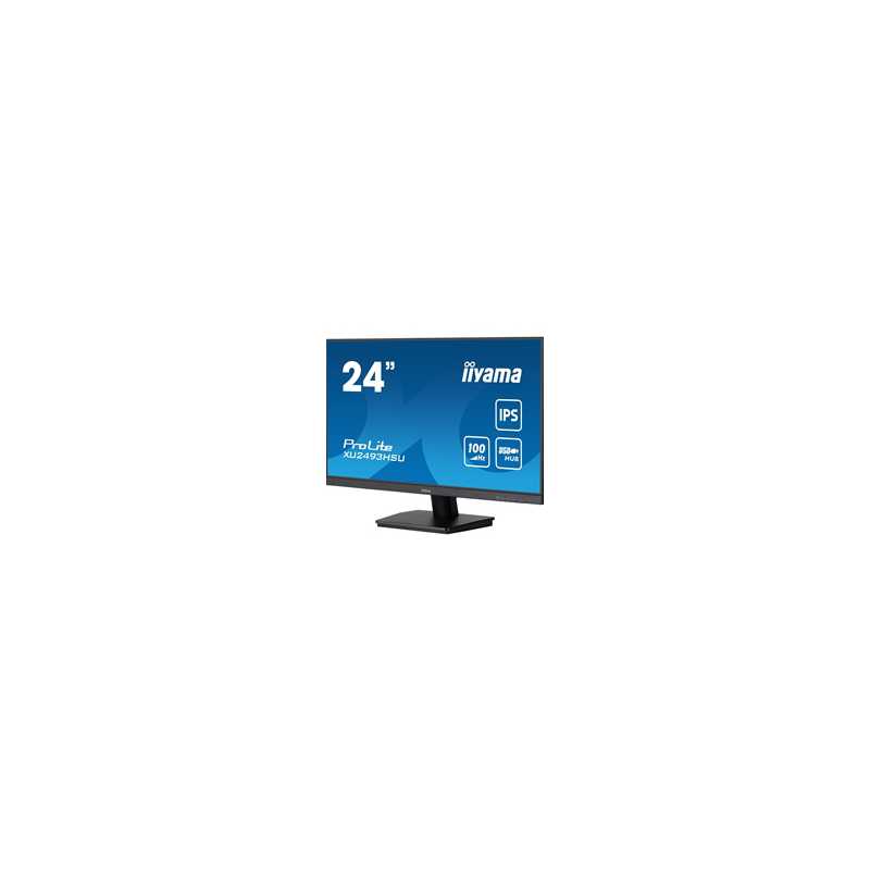 iiyama ProLite XU2493HSU-B7 IPS Monitor - 24 Inch, 1920x1080 Full HD (1080p) @ 100 Hz, 250 cd/m, 1ms, USB-Hub, HDMI, DisplayPort