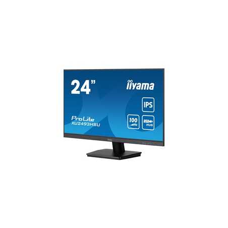 iiyama ProLite XU2493HSU-B7 IPS Monitor - 24 Inch, 1920x1080 Full HD (1080p) @ 100 Hz, 250 cd/m, 1ms, USB-Hub, HDMI, DisplayPort