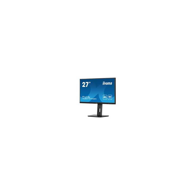 iiyama ProLite XUB2797HSN-B2 27 Inch Full HD IPS Monitor, Matte Black, USB-C Dock, RJ45, 100 Hz, 1x HDMI, 1x DisplayPort, 4x USB