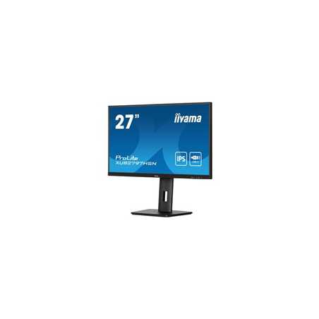 iiyama ProLite XUB2797HSN-B2 27 Inch Full HD IPS Monitor, Matte Black, USB-C Dock, RJ45, 100 Hz, 1x HDMI, 1x DisplayPort, 4x USB