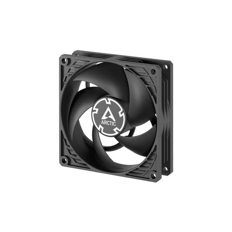 Arctic P9 PWM PST 9.2cm Case Fan w/ Cable Splitter, Pressure Optimised, Black, Fluid Dynamic, 200-3000 RPM, 0dB Mode